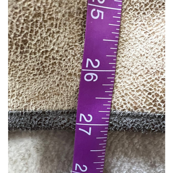 Jodifl Tan Faux Suede Fleece Lined Open Front Vest Size S - Picture 9 of 9